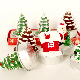 Handmade Delicate Santa Claus Pine Cones Christmas Tree 3 PCS Set Candles