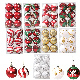  6cm Painted Christmas Ball Christmas Tree Ornament Ball Hand-Painted Christmas Plastic Ball