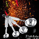  4-Pieces Kitchen Measuring Cup/Spoon Stainless Steel Measuring Tools for Baking