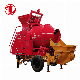  30m3/H Self Loading Concrete Machine Portable Cement Mixer Pump Mini Pan Concrete Mixer with Pump
