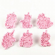  Party Holiday Decoration Baking Tools 3D Cookie Mold 6PCS Unicorn Plastic Christmas Cake Mold Biscuit Cutter