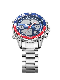  Stainless Steel Glacier Ice Blue Dial Chestnut Brown Bezel Luminous Men Watch