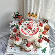 Merry Christmas Bear English Paper 21 Piece Cake Insert Factory Direct Supply Cake Plug-in Christmas Decoration