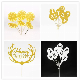  Custom Logo Acrylic Wedding Happy Birthday Party Cup Cake Topper