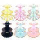 Birthday Party Bronzed Dessert Table Cake Decoration Creative Disposable Multi-Layer Paper Cake Rack