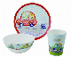  Cute Pattern Popular Kids Dinnerware Sets Tableware Sets Natural PLA Fiber Kids Dinner Set Kid Gift No Plastic Kids Wares