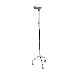  Elderly Folding Three Legs Walker Height Adjustable Steel Safe Walking Stick Non-Slip