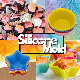  Reusable Heat Resistant Nonstick Silicone Cupcake Molds Baking Liners Colorful Shaped Bl14478