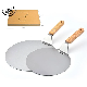  10/12/14/16 Inch Stainless Steel Round Cake Lifter Pizza Peel Paddle Spatula