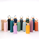  Custom 500ml Double Wall Small Mouth BPA Free Stainless Steel Insulated Sports Water Bottles with Handle Wood Lid