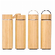 Custom Bamboo Vacuum Cup Stainless Steel Bamboo Tumbler with Portable Lid manufacturer