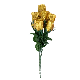  Wholesale Gold Artificial Premium Silk Flower Rose Bud Bouquets Artificial Flower
