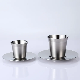  Wholesale 80ml 160ml Double Wall Stainless Steel Travel Coffee Mug Travel Tumbler Cup Mug Insulated Nespresso Coffee Cup