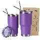  20oz 30oz Thermal Tumbler Insulated Car Auto Travel Cup Vacuum Flask Beer Coffee Mug Water Bottle with Double-Drinking Lid