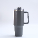  Stainless Steel Thermos Coffee Cup Reusable 18/8 BPA-Free Double Walled Vacuum Flask with Handle Straw Lid