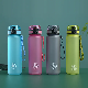  600ml 800ml 1000ml Frosted Transparent Plastic Food Grade BPA-Free Tritan Co-Polyester Sports Water Bottle with Lift Rope