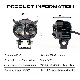 Motorcycle LED Headlight High Low Beam Fog Light Motorcycle Dual Color White Yellow