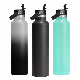 Stainless Steel Double Wall Sport Bottle Standard Mouth Vacuum Flask with Straw Lid manufacturer