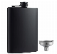 Black 8 Oz Stainless Steel Leakproof Hip Flask for Liquor manufacturer