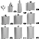 6oz Matte Black Hip Flask Stainless Steel Liquor Whiskey Alcohol Flask manufacturer