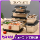  Stainless Steel Fresh-Keeping Sealed Food Storage Box with a Lid