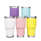  30oz Black Tumbler Stainless Steel Double Wall Travel Flask