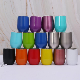  12oz White Sublimation Double Wall Stainless Steel Insulated Wine Tumbler Cup Stemless Egg Shape Wine Glass with Lids