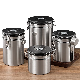  Airtight Stainless Steel Coffee Container Canister Kitchen Food Storage Container