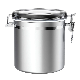  Stainless Steel Jar Airtight Canister Kitchen Coffee Tea Cereal Sugar Cookie Metal Food Storage Container