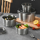  Wholeasale BPA Free Round Shape Plastic Stainless Steel Bento Lunch Box Food Packing Container with Airtight Lid