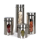  Stainless Steel Food Container with Transparent Window for Whole Grains, Candies, Dry Goods, Seasonings, Noodles, Nuts Esg14505