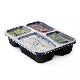  Blister Vacuum Formed PP 2 3 Compart Disposal Plastic Lunch Box/ Food Takeway Food Container for Restaurant Factory