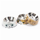  Double Bowl Pet Bowls Pet Customized Stainless Steel Vacuum Pet Water Bowls Feeders Dog Food Container