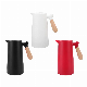  2L Glass Liner Hot Water Tea Coffee Kettle Carafe Stainless Steel Thermal Pot with Wood Handle