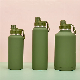  Reusable Travel Camping 64 Oz Stainless Steel Metal 2L Insulated Water Bottles with Cap