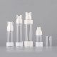  Pure White Pump Sprayer 15ml 30ml 50ml Circle Bottle Empty Round Plastic Perfume Lotion Cosmetic Bottles for Skin Care