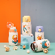  Students Kids Children Boucing Cover Food Grade Eco-Friendly 304stainless Steel Cartoon Vacuum Flask Thermos Cup