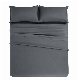  Home Cotton Bed Sheet Duvet Cover Bedding Set Soft Pure Color Bestseller