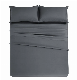  Home Cotton Bed Sheet Duvet Cover Bedding Set Soft Pure Color Bestseller