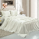  Pure Color Queen Size Bed Sheet Luxury Silk Satin Bedding Sets
