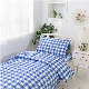  Customized Bed Sheet Duvet Cover Cotton Bed Linen Single Woven 100% Cotton Fabric Comforter Set Hospital Bedding Set