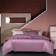  High Quality 100% Cotton King Size Embroidery Comforter Duvet Cover Luxury Purple Pillow Cases Pillow Shams Queen Size Coverlets ODM Bedding Set Supplier