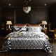  Top Luxury 100% Mulberry Silk High Quality Grey Print Comforter Duvet Quilt Cover 4 Piece Home Textile Bed Linen Fitted Sheets Bedding Set Wholesaler