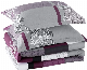  Comforter Queen Size, 600 Thread Count Cotton Grey Paisley & Purple Comforter Sets, Down Alternative Bedding Set 3PCS (Queen, Purple Paisley)