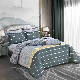  ODM 6 Piece King Size Bed Quilted Bedspread Brushed Polyester 300GSM Quilt Printed Microfiber Home Decor Bed Sheet Pillow Sham Bedding Textile Comforter Set