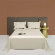  White 100% Cotton Solid Color Home Textile 3PCS Bedding Sets Silky Bed Linen Fitted Sheet King Size Coverlets Premium Pillow Cases Bed Sheets
