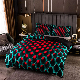  3D Geometric Pattern Bedding Set with Insulation Down Duvet Cover and Pillowcases
