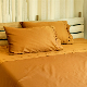 T300 Cotton Sateen Luxury Bedding Sheet Set with 2 Embroidery Style Pillowcases