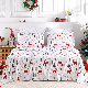 Holiday Design Bedding Set Cotton Printed Cartoon Christmas Bedroom Sheet Set