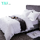 Hotel White Damask Bedding Double 600 Count Thread Cotton Fabric